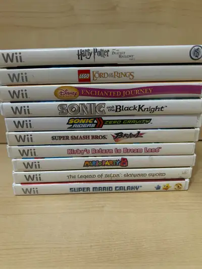 Nintendo Wii video games Mario Kirby Sonic Zelda Harry Potter, View more
