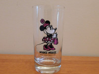 Vintage Minnie Mouse Drinking Glass by Walt Disney Production