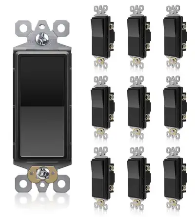 Single Pole Decorator Wall Light Switches, View more