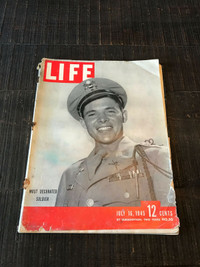 Life magazine July 16, 1945 most decorated soldier Rita Haywardo
