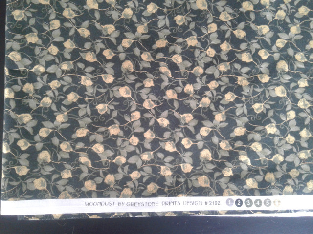 Black print fabric in Hobbies & Crafts in St. Catharines