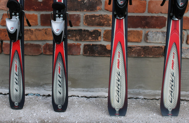 Rossignol Cut alpine skis 2 pairs 170 cm, 140 cm with polesTwo in Ski in City of Toronto - Image 2