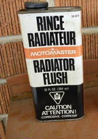 Vintage 1950's 1960's  Motomaster Liquid Radiator Flush Cans