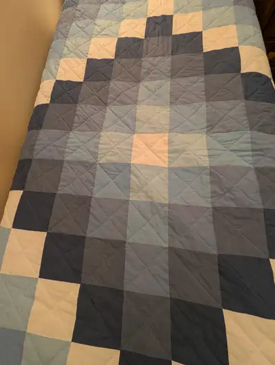 Are You BLUE?? Handmade Quilt, KING SIZE, View more