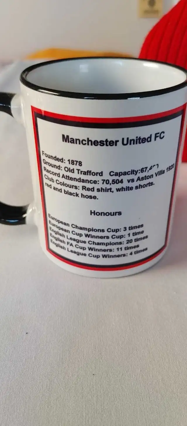 Manchester United Toque & Mug in Arts & Collectibles in Calgary - Image 4