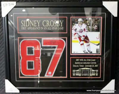 Frameworth COA - Etch and 8x10 photo First appearance in an all star game 905 525 9448 HST Included...