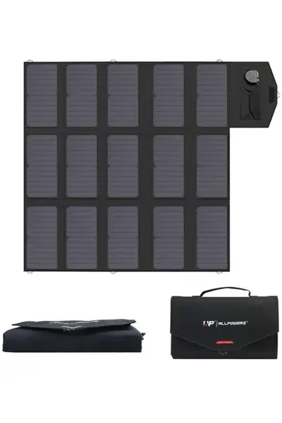 Solar Charger 100W Solar Panel Foldable Portable with Dual 5v US, View more