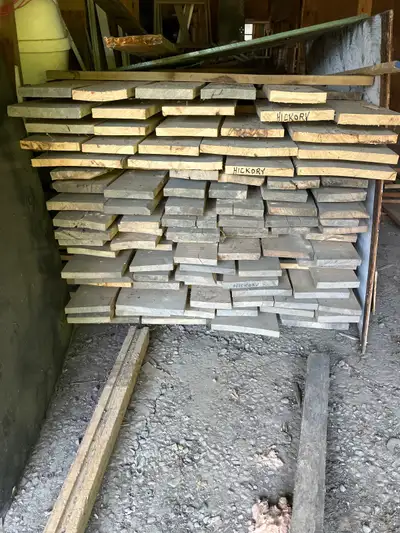 Barn find premium air-dried Ontario hardwood stored for 20+ years! All boards are straight, stable,...