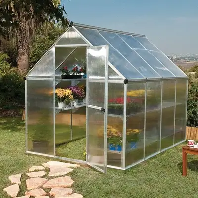 Greenhouse Twin Wall 6’x14’ - $700 Greenhouse is strong aluminum frame made by clear polycarbonate 4...