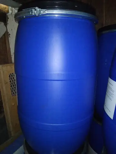 Rain/Storage barrels with locking lids, View more
