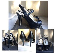 Preloved Enzo Angiolini Nine West Black Shoes size 5.5