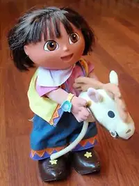 Dora the Explorer Cowgirl Doll & Dora Pillow Doll