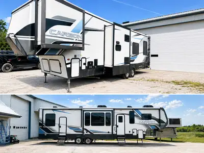 5th Wheel Toyhauler 2021 Carbon 358 LOADED! *always stored inside and never seen snow!! 38’ 11” with...