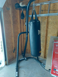 Everlast heavy bag and stand