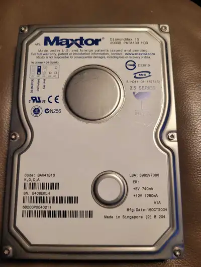 Maxtor 20GB Hard Drive, View more