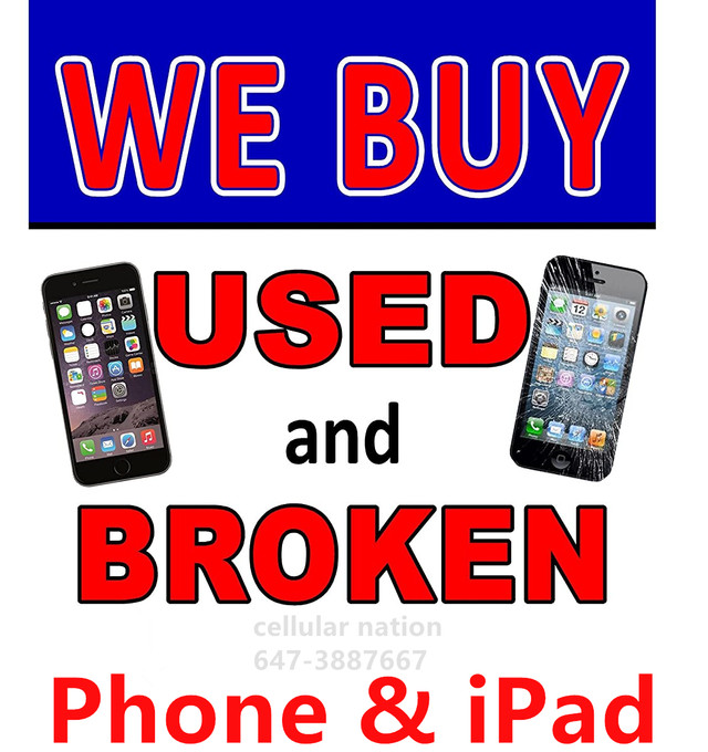 ⭕WE PAY TOP DOLLAR FOR iPhone/Samsung USED/DAMAGED/LOCKED!!! in Cell Phone Services in City of Toronto