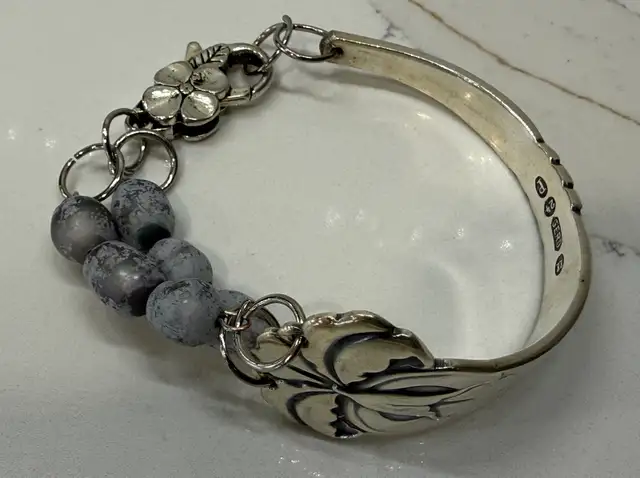 VTG GERO BRACELET 1920-30s Silver Plated Spoon Copenhagen! in Jewellery & Watches in Ottawa - Image 2
