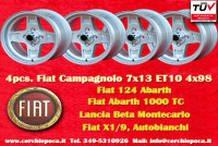 4 pcs. wheels Fiat Campagnolo 7x13 ET10 124 Spider