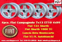 4 pcs. wheels Fiat Campagnolo 7x13 ET10 124 Spider