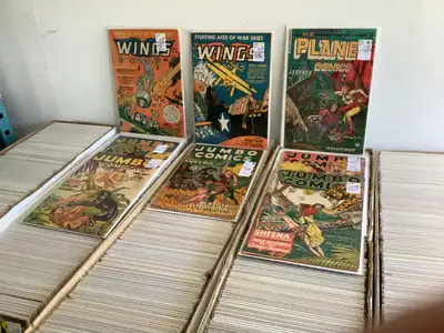 Over 50,000 comicbooks are available ranging from the 1940's to the early 2000's. Superheroes, War,...