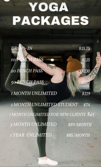 Gift Certificate 3 Months  Unlimited Yoga Classes