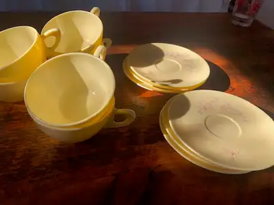 MELMAC MELAMINE CUPS AND SAUCERS, View more