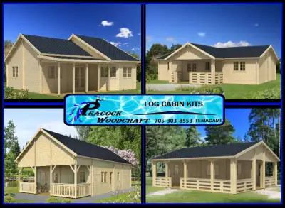 Bunkie Cabin Cottage DIY Log house / home Kits, View more