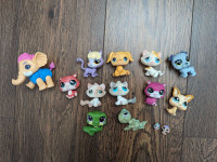 Lot de 14 figurines Little Pet Shop