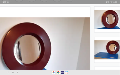 Miroir circulaire biseauté., View more