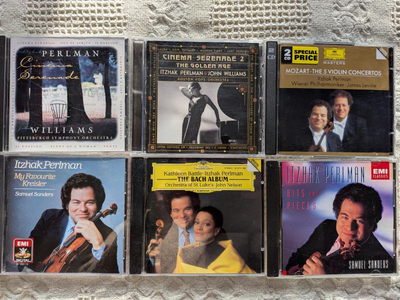 I m selling my Itzhak Perlman CDs 9 total, all CDs are in mint condition - Mozart Violin Concerts 2C...