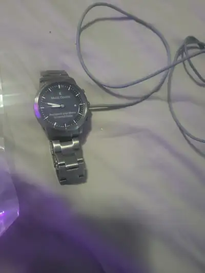 Model number in last picture...metal band...extra link and charger obo