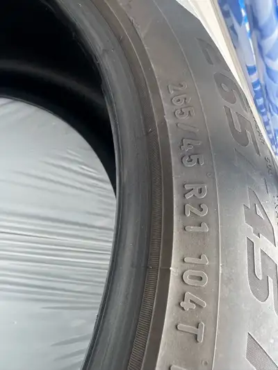 Three tires Pirelli Scorpion , 7 mm tread left. Not on rims. 265/45 R21 104T AllSeason. Previous ins...