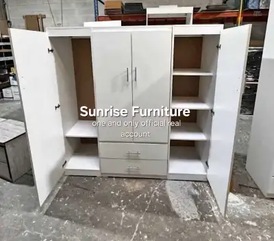 Wardrobe 4 door wooden wardrobe brand new cupboard closet ward, View more