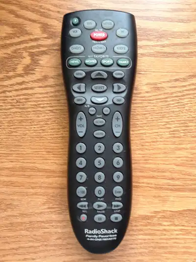 Radio Shack 15-2142 Family Favorites 4-In-One Universal Remote, View more