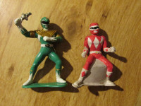 POWER RANGERS Rubber Toy Action Figure Lot 4 inch Bandai Saban