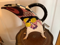 Aunt Gertie Porcelain Ice Tea Pitcher by Artist Lynda Corneille