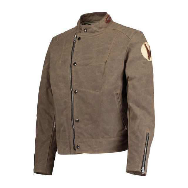 VANSON Womens Mota Waxed Canvas Motorcycle Jacket in Motorcycle Parts & Accessories in City of Toronto - Image 2