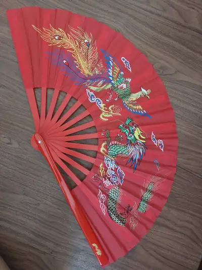 red tai chi kung fu fan, View more