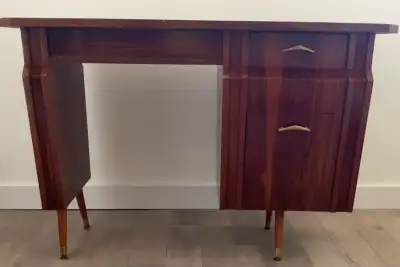 Mid Century Modern Desk Condo Size Danish Design, View more