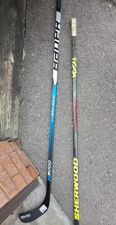HOCKEY STICKS (L) 2 x Bauer and Sherwood, View more