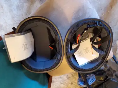 Helmets are new never used.