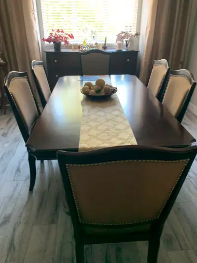 Beautiful Dining Room Table & Chairs, View more