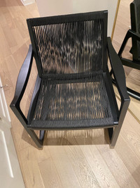Chaise berçante noire modèle DAMME - Must Société