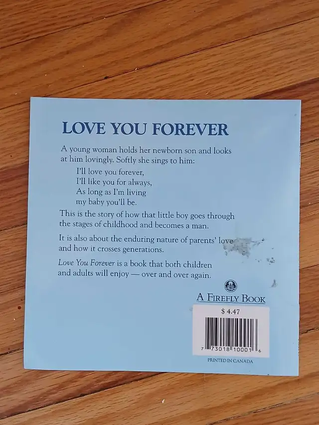 Love You Forever by Robert Munsch in Children & Young Adult in Kitchener / Waterloo - Image 4