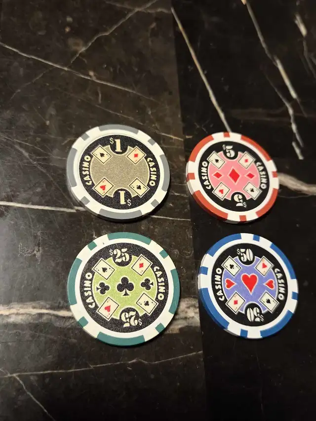 11.5g Professional Poker Chip Set with Case  Poker Chips in Dining Tables & Sets in Barrie - Image 3
