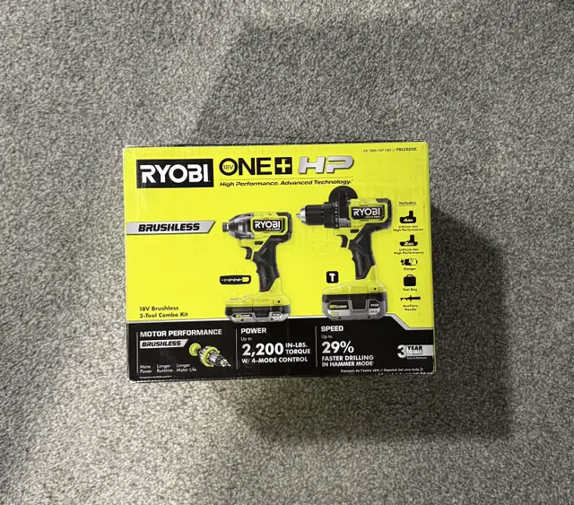 RYOBI ONE+ HP Brushless Cordless Hammer Drill & Impact Driver in Power Tools in Calgary - Image 2