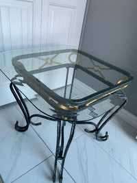 Glass End Table