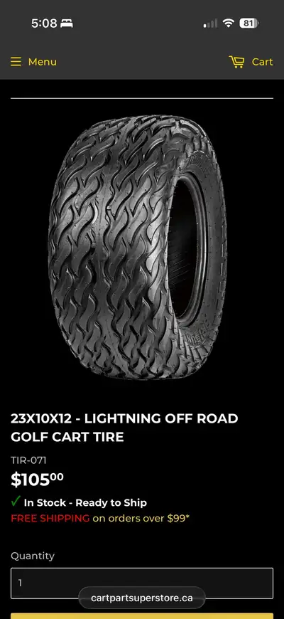golf cart tires  new, View more