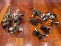 Some Papo and Schleich brand horses and dragons