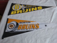 2 Vintage Boston Bruins Pennants